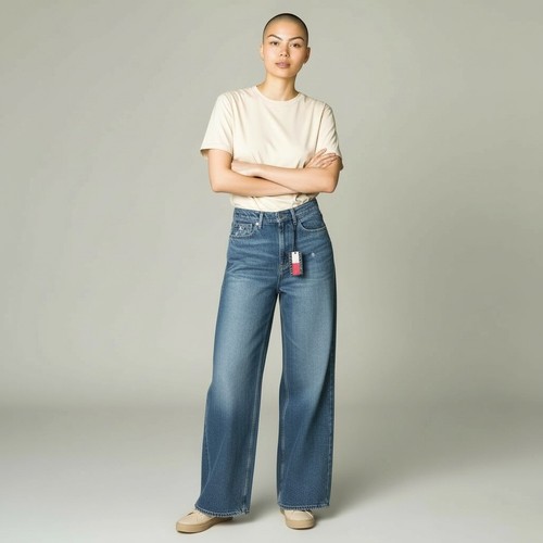 Tommy jeans jean large femme - jeans,