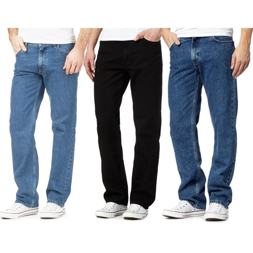 Jeans uomo denim gamba dritta