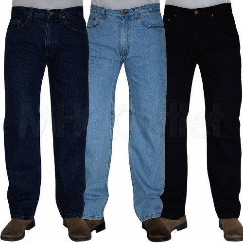 Jeans uomo denim tinta unita