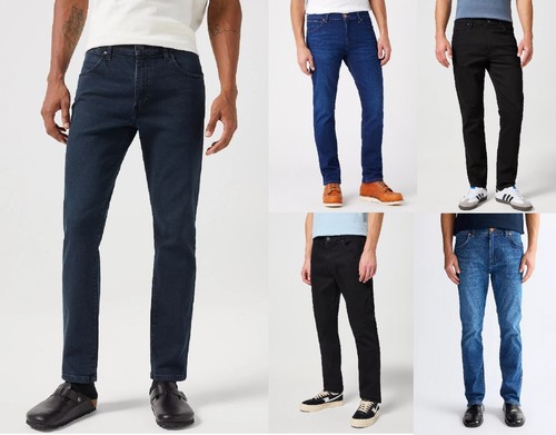 Jeans uomo wrangler larston - jeans,