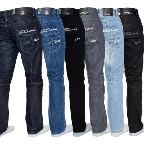 Jeans enzo uomo gamba dritta - uomo,