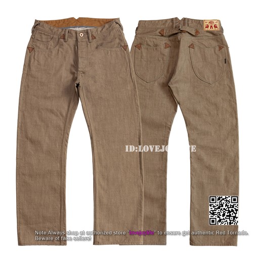 Jeans dritti uomo rosso